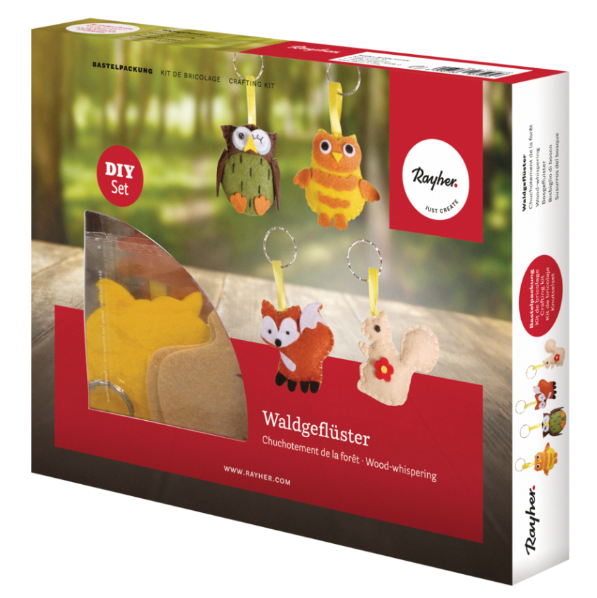 Craft set key ring forest whispering